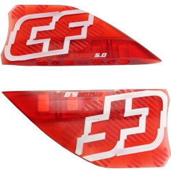 Crazyfly 5cm Razor Fins, Red (set of 4)