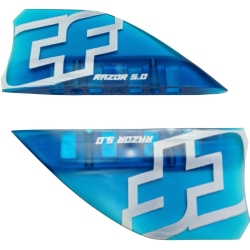 Crazyfly 5cm Razor Fins, Blue (set of 4)