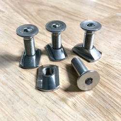 PKS -  M8 Stainless Steel Track Nuts and M8 x 25mm Mounting Screws