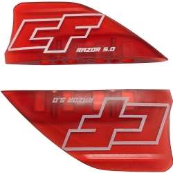 Crazyfly 5cm Razor Fins, Red (set of 4)