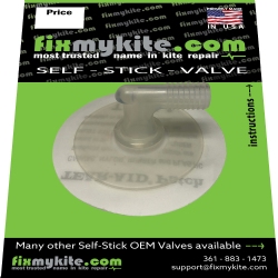 FixMyKite FMK 9mm Self Stick 1Way Inflate Kite Valve Bladder Repair 3-Pack 
